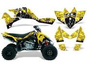 2006 2009 Suzuki LTR 450 AMRRACING ATV Graphics Decal Kit Reaper Yellow