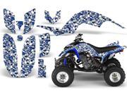 2001 2005 Yamaha Raptor 660 AMRRACING ATV Graphics Decal Kit Skull Camo Blue