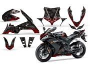 2004 2005 Yamaha R1 AMRRACING Sport Bike Graphics Decal Kit Bone Collector Black