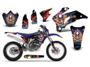 2007 2011 Yamaha WR 250F^^07 11 WR 450F AMRRACING MX Graphics Decal Kit Ed Hardy Pirates Blue