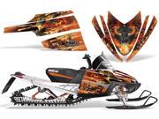 2003 2014 M8 M7 Arctic Cat M Series Crossfire AMRRACING Sled Graphics Decal Kit Firestorm Orange