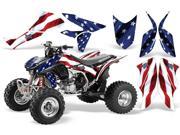 2004 2014 Honda TRX 450R AMRRACING ATV Graphics Decal Kit SilverStar Stars N Stripes