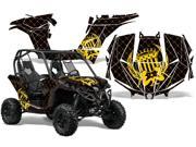 2013 2014 Can Am Maverick AMRRACING SXS Graphics Decal Kit Street Star Yellow Black