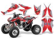 2004 2014 Honda TRX 450R AMRRACING ATV Graphics Decal Kit SilverStar T Bomber Red