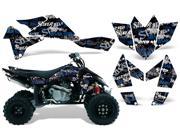 2006 2009 Suzuki LTR 450 AMRRACING ATV Graphics Decal Kit Silverhaze Blue Black