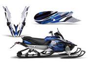 2011 2014 Yamaha Apex AMRRACING Sled Graphics Decal Kit Carbon X Blue