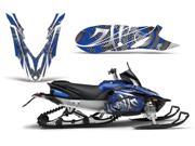 2011 2014 Yamaha Apex AMRRACING Sled Graphics Decal Kit Deaden Blue