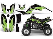 2001 2005 Yamaha Raptor 660 AMRRACING ATV Graphics Decal Kit Tribal Flame Green Black