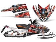 2003 2014 M8 M7 Arctic Cat M Series Crossfire AMRRACING Sled Graphics Decal Kit Mad Hatter Red Silver
