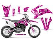 2011 2013 Yamaha TTR 110 AMRRACING MX Graphics Decal Kit Butterflies White Pink
