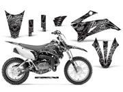 2011 2013 Yamaha TTR 110 AMRRACING MX Graphics Decal Kit Skulls and Hammers Silver