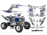 2013 2014 Yamaha Raptor 700 AMRRACING ATV Graphics Decal Kit Meltdown Blue White