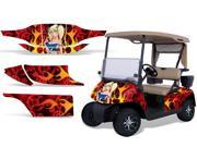 1996 2010 EZGO Golf Cart AMRRACING Cart Graphics Decal Kit Motorhead Mandy Red