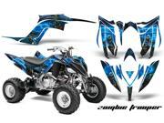 2013 2014 Yamaha Raptor 700 AMRRACING ATV Graphics Decal Kit Zombie Trooper Blue