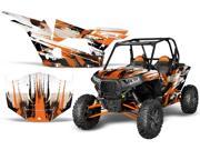 2013 2014 Polaris RZR XP 1000 AMRRACING SXS Graphics Decal Kit Carbon X Orange