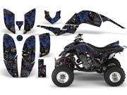 2001 2005 Yamaha Raptor 660 AMRRACING ATV Graphics Decal Kit Butterfly Blue Black