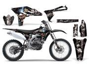 2010 2013 Yamaha YZ 250F AMRRACING MX Graphics Decal Kit Madhatter Black Silver