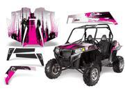 2011 2013 Polaris RZR XP 900 AMRRACING SXS Graphics Decal Kit Carbon X Pink