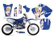 1996 2001 Yamaha YZ 125^^96 01 YZ 250 AMRRACING MX Graphics Decal Kit Mandy White Blue