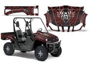 2004 2013 Yamaha Rhino 450^^04 13 Rhino 660^^04 13 Rhino 700 AMRRACING SXS Graphics Decal Kit Widow Maker Red Black