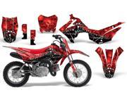 2013 2014 Honda CRF 110F AMRRACING MX Graphics Decal Kit Reaper Red