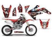 2007 2013 Honda CRF 150R AMRRACING MX Graphics Decal Kit Mad Hatter Silver Red