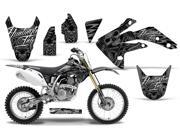 2007 2013 Honda CRF 150R AMRRACING MX Graphics Decal Kit Skulls and Hammers Silver