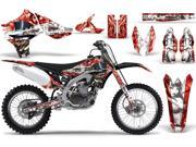 2010 2013 Yamaha YZF 450 AMRRACING MX Graphics Decal Kit Mad Hatter White Red