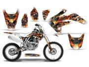 2007 2013 Honda CRF 150R AMRRACING MX Graphics Decal Kit Firestorm White