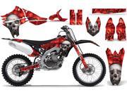 2010 2013 Yamaha YZF 450 AMRRACING MX Graphics Decal Kit Bone Collector Red