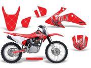 2008 2013 Honda CRF 150^^08 13 CRF 230F AMRRACING MX Graphics Decal Kit Reloaded Chrome Red