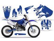 2002 2013 Yamaha YZ 125^^02 13 YZ 250 AMRRACING MX Graphics Decal Kit Diamond Flame Blue White
