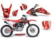2008 2013 Honda CRF 150^^08 13 CRF 230F AMRRACING MX Graphics Decal Kit Mad Hatter Red Red