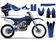 2010 2013 Yamaha YZF 450 AMRRACING MX Graphics Decal Kit Diamond Flames Black Blue