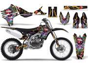 2010 2013 Yamaha YZF 450 AMRRACING MX Graphics Decal Kit Ed Hardy Love Kills Black