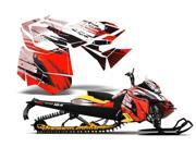 2013 Ski Doo Rev XM AMRRACING Sled Graphics Decal Kit Carbon X Red