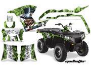 2011 2014 Polaris Sportsman 500^^11 14 Sportsman 800 AMRRACING ATV Graphics Decal Kit Madhatter White Green