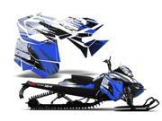 2013 Ski Doo Rev XM AMRRACING Sled Graphics Decal Kit Carbon X Blue