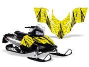 2008 2010 Polaris Dragon Shift RMK AMRRACING Sled Graphics Decal Kit Contender Black Yellow