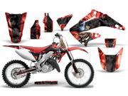 2002 2014 Honda CR 125^^02 14 CR 250 AMRRACING MX Graphics Decal Kit Mad Hatter Black Red