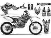 2010 2013 Yamaha YZF 450 AMRRACING MX Graphics Decal Kit Skulls and Hamemrs White