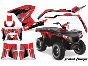 2011 2014 Polaris Sportsman 500^^11 14 Sportsman 800 AMRRACING ATV Graphics Decal Kit Tribal Flame Black Red