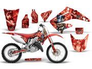 2002 2014 Honda CR 125^^02 14 CR 250 AMRRACING MX Graphics Decal Kit Mad Hatter Red Red