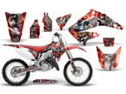 2002 2014 Honda CR 125^^02 14 CR 250 AMRRACING MX Graphics Decal Kit Mad Hatter Silver Red