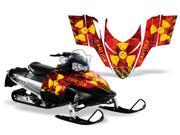 2008 2010 Polaris Dragon Shift RMK AMRRACING Sled Graphics Decal Kit Meltdown Yellow Red