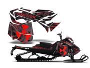 2013 Ski Doo Rev XM AMRRACING Sled Graphics Decal Kit Meltdown Red Black