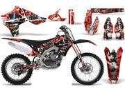 2010 2013 Yamaha YZF 450 AMRRACING MX Graphics Decal Kit Mad Hatter Silver Red