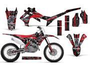 2009 2012 Honda CRF 450R AMRRACING MX Graphics Decal Kit Toxicity Red Black