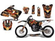 1998 2002 Yamaha YZF 250^^98 02 YZF 400^^98 02 YZF 426 AMRRACING MX Graphics Decal Kit Fire Storm Black