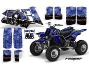 1987 2005 Yamaha Banshee YF 350 AMRRACING ATV Graphics Decal Kit Reaper Blue